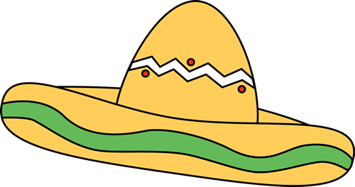 Sombrero - Cinco De Mayo Sombrero Clipart (500x264)