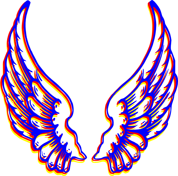 Black And White Tribal Angel - Wing Png (600x594)