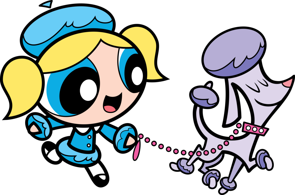 Bubbles Walking A Poodle By Mrbarthalamul On Clipart - Powerpuff Girls Bubbles (1024x679)