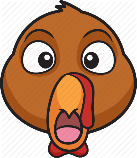 Thanksgiving Turkey Emojis - Turkey Cartoon Emoji (444x512)