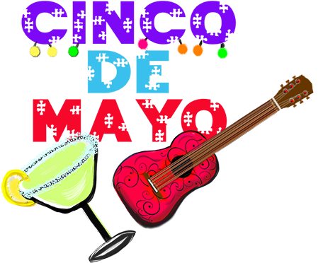 Southwestern Cinco De Mayo Stickers Messages Sticker-5 - Bass Guitar (463x408)