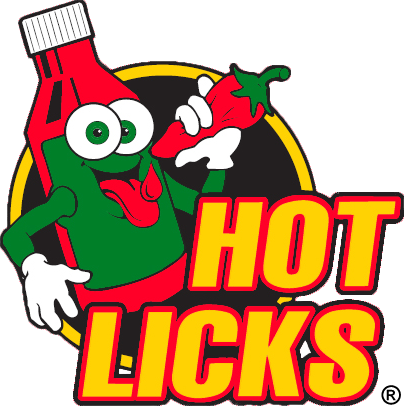 Hot Licks Sauces - Hot Licks Logo (404x406)