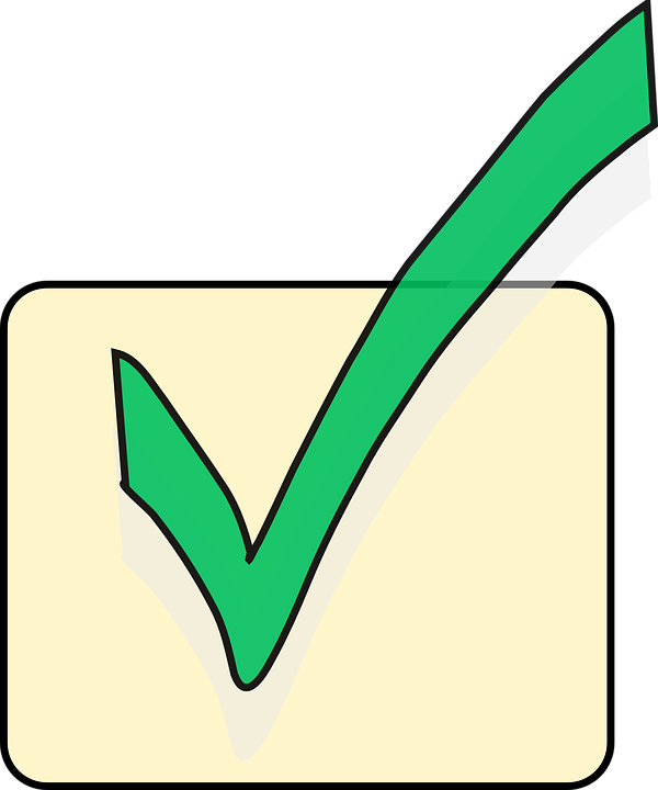 Green Tick Tick Free Images On Pixabay Clipart - Check Mark (600x720)