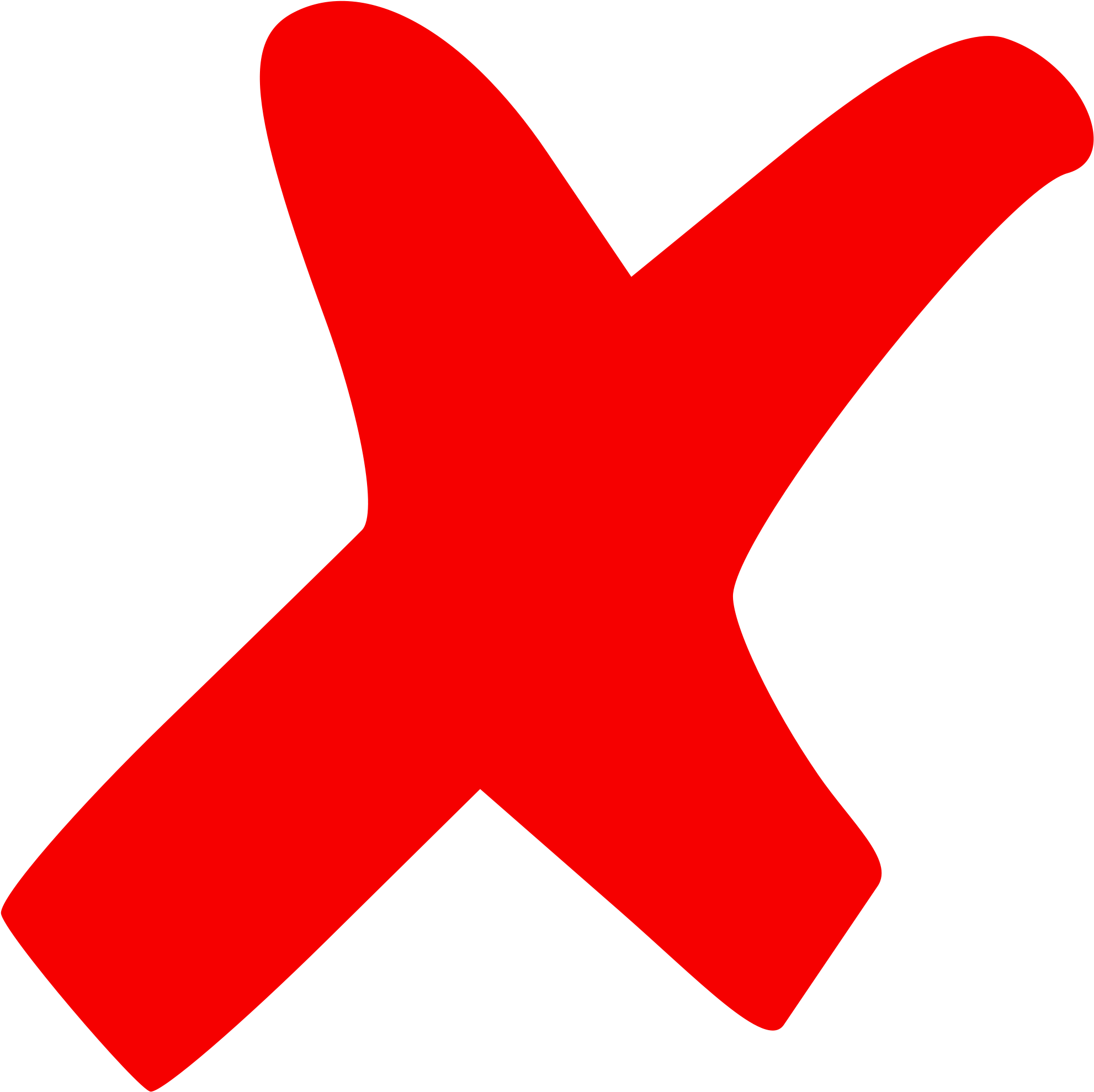 Red Cross Clipart Not - X Mark (2000x2000)