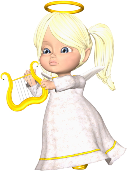 Cute Large Blond Angel Png Clipart By Joeatta78 - Clip Art (452x600)