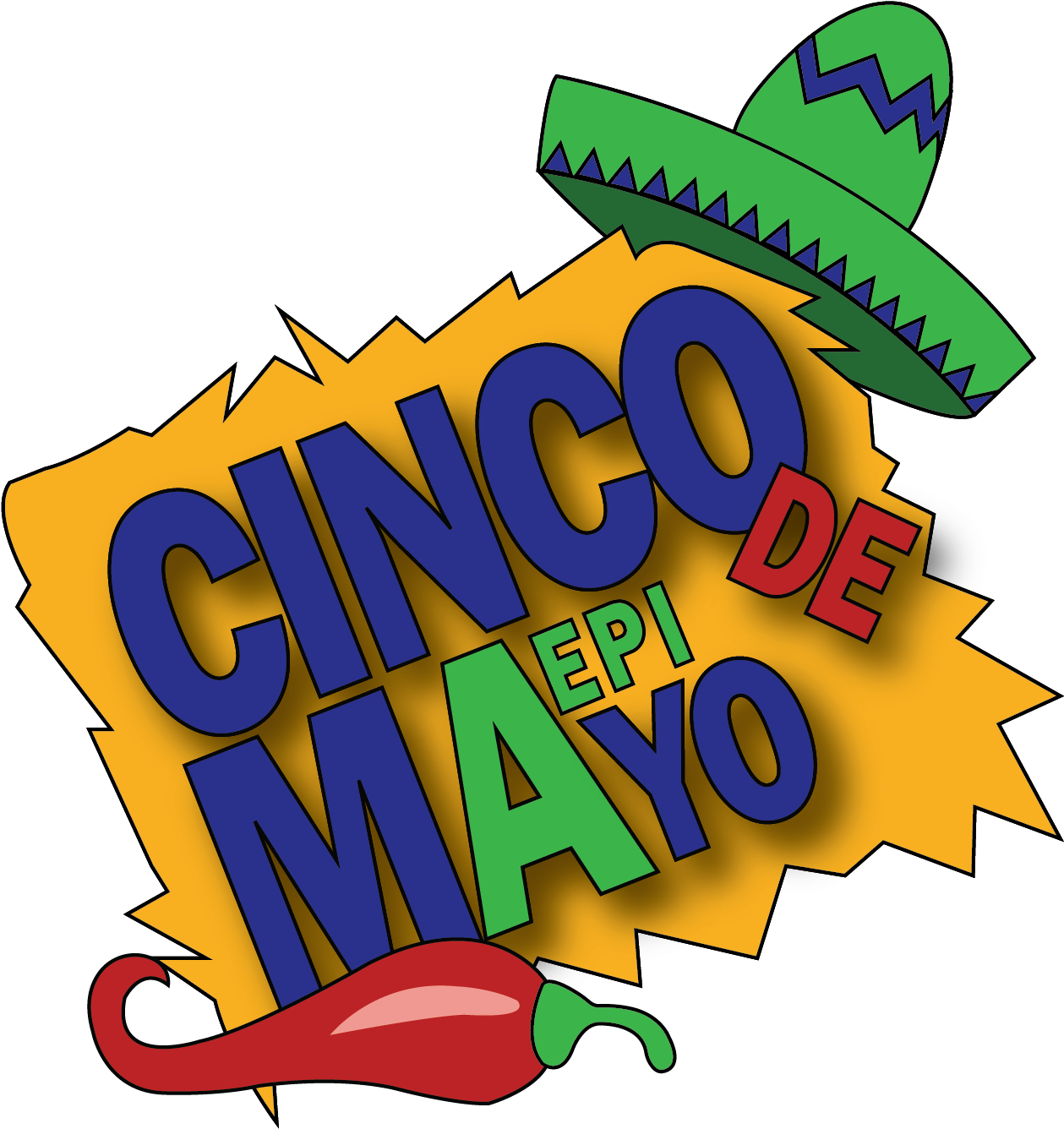 Aepi Cinco De Mayo Logo - Graphic Design (2083x2083)