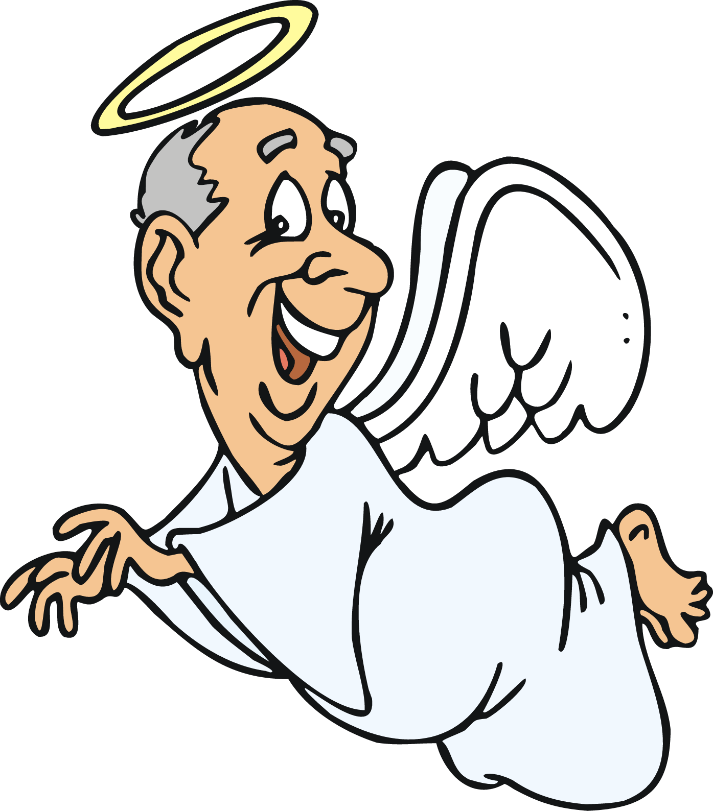 Find More Angel Clip Art - Angel Man Gif Cartoon (1395x1590)