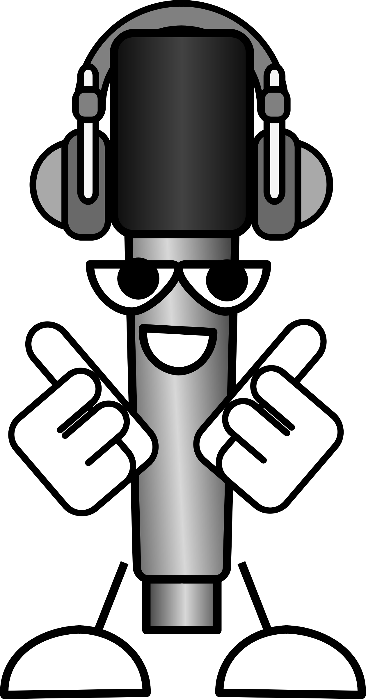 Clipart - Funny Mic Png (1258x2400)