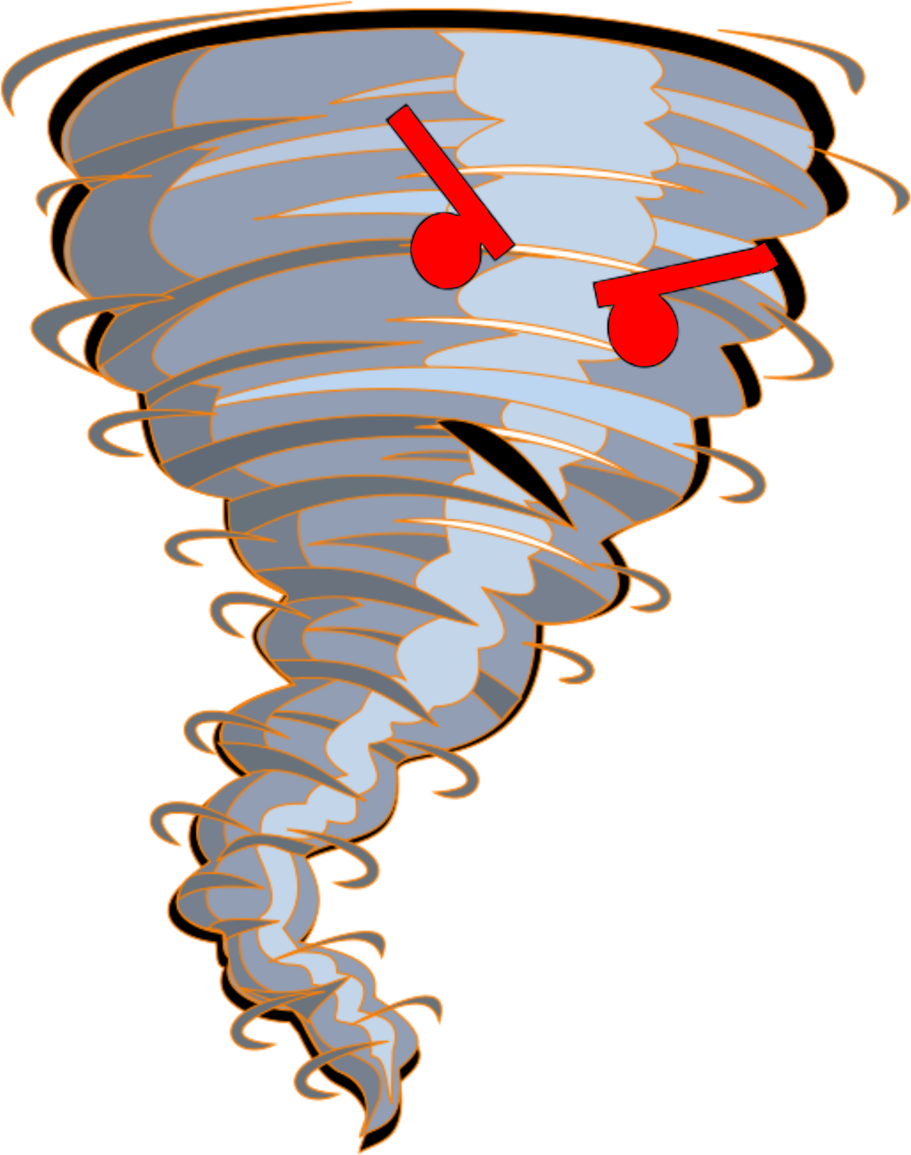 Big Image - Tornado Clipart (1900x2400)