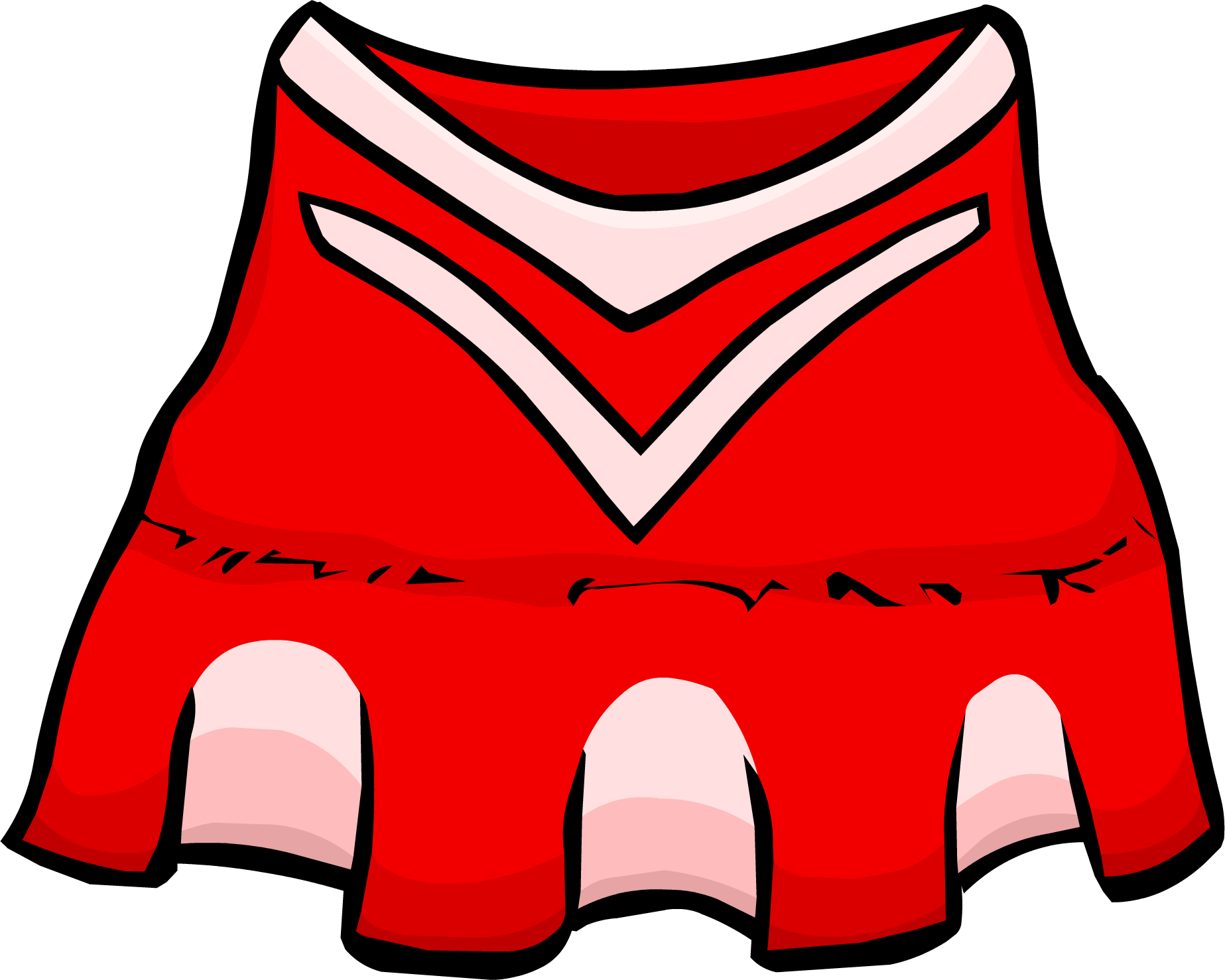 Red Cheerleader Outfit - Club Penguin Cheerleader Outfit (1847x1478)