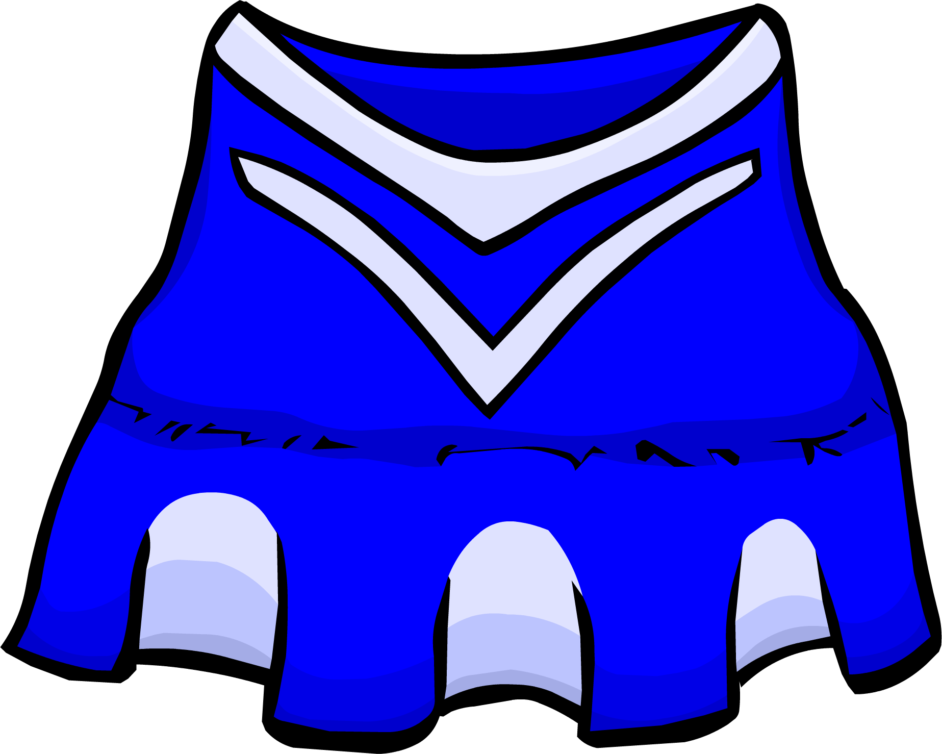 Blue Cheerleader Outfit - Club Penguin Cheerleader Outfit (1847x1478)