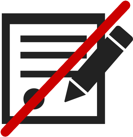 Absolutely No Contracts - Write This Down Icon (500x500)