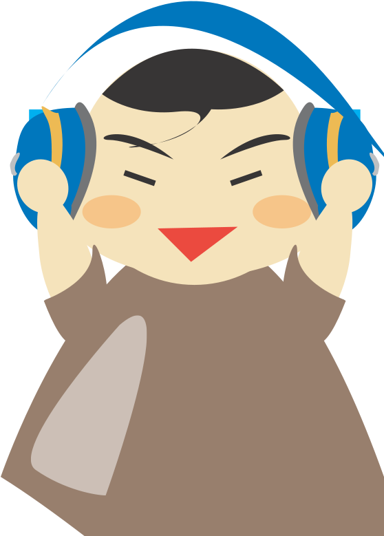 Listen Earphones, Sound, Boy, Character, Headphone, - Boy (557x800)