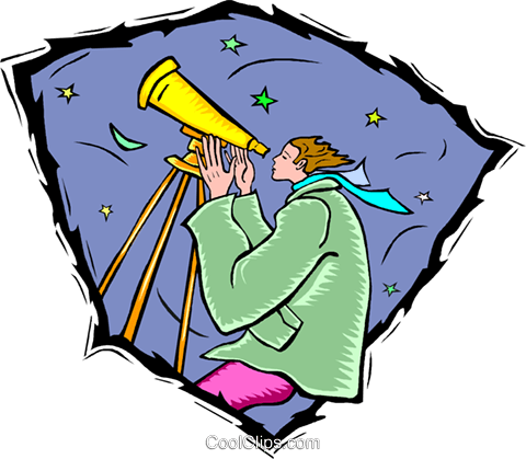 Telescope, Astronomy Royalty Free Vector Clip Art Illustration - Telescope, Astronomy Royalty Free Vector Clip Art Illustration (480x419)