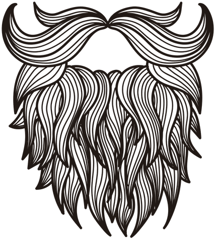 Illustrated Moustache Beard Transparent - Illustrated Moustache Beard Transparent (512x512)