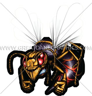 Hornet Production Ready Artwork For T-shirt Printing - Hornet Production Ready Artwork For T-shirt Printing (316x385)