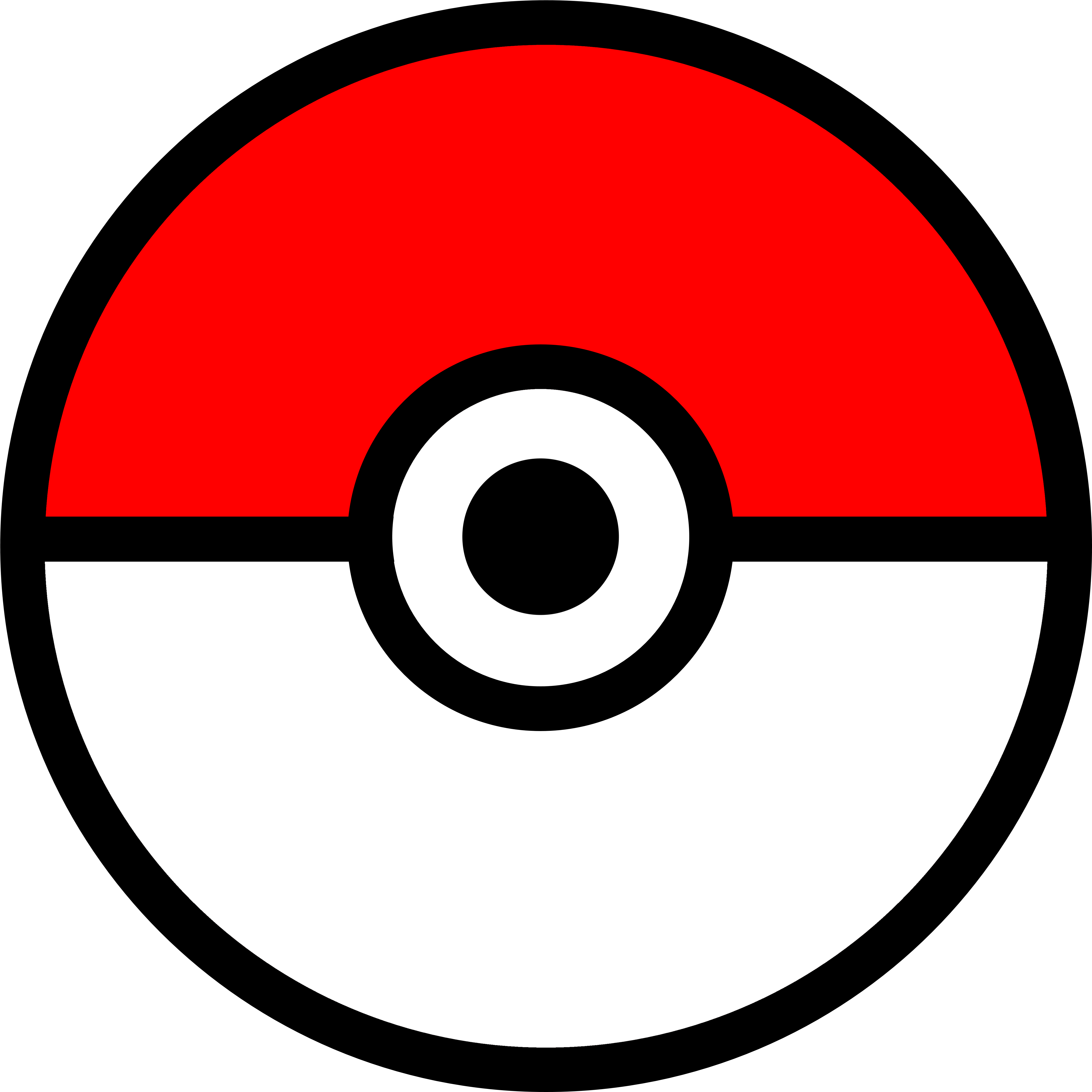 Pokeball Clipart Side - Pokeball Clipart Side (5000x5000)