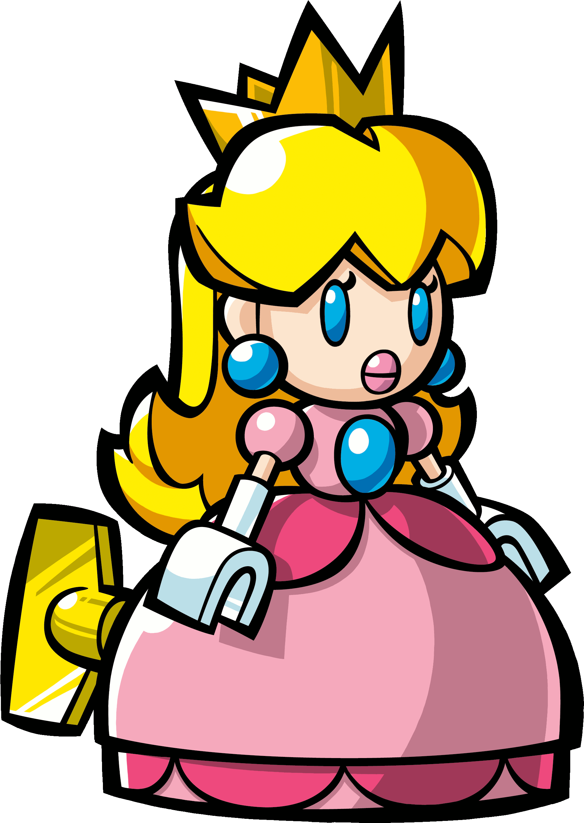 Princess Peach Clipart Hi Res - Princess Peach Clipart Hi Res (1972x2772)