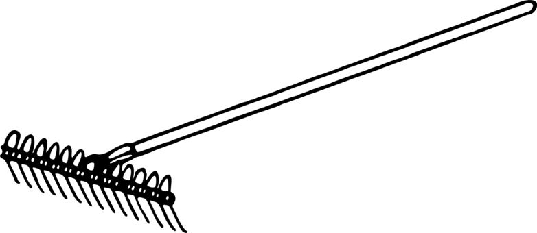 Rake Gardening Forks Drawing - Rake Gardening Forks Drawing (782x340)