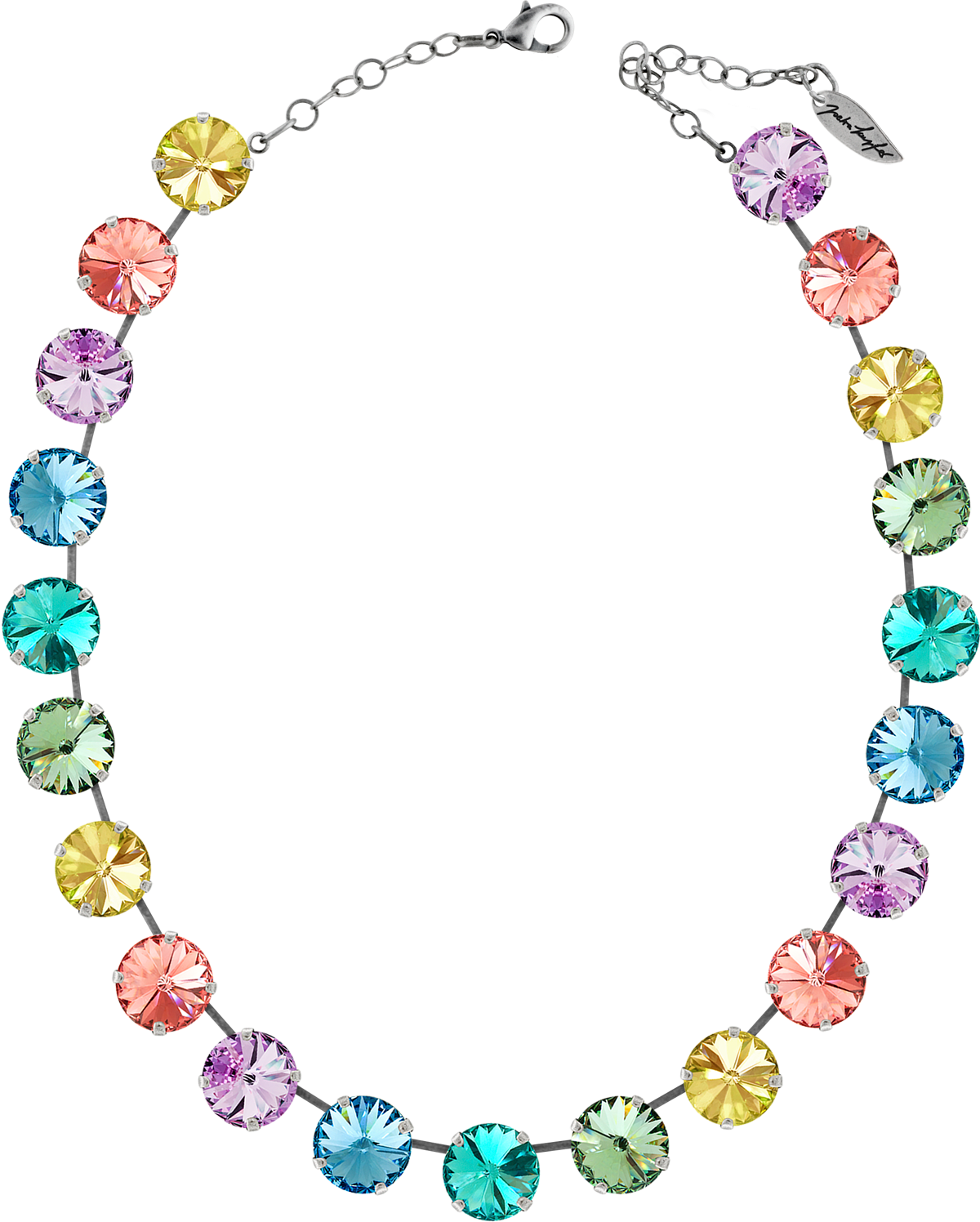 Classical Short Necklace With 14mm Swarovski Chaton - Classical Short Necklace With 14mm Swarovski Chaton (1200x1496)