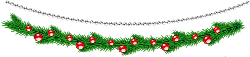 Free Png Transparent Christmas Deco Garlands Png Images - Free Png Transparent Christmas Deco Garlands Png Images (850x206)