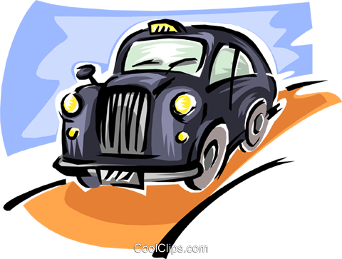 Old Fashioned Taxicab Royalty Free Vector Clip Art - Old Fashioned Taxicab Royalty Free Vector Clip Art (480x363)