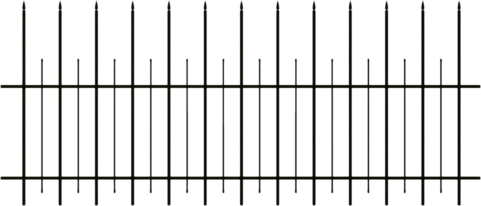 Fence Clipart Spooky - Fence Clipart Spooky (1585x680)
