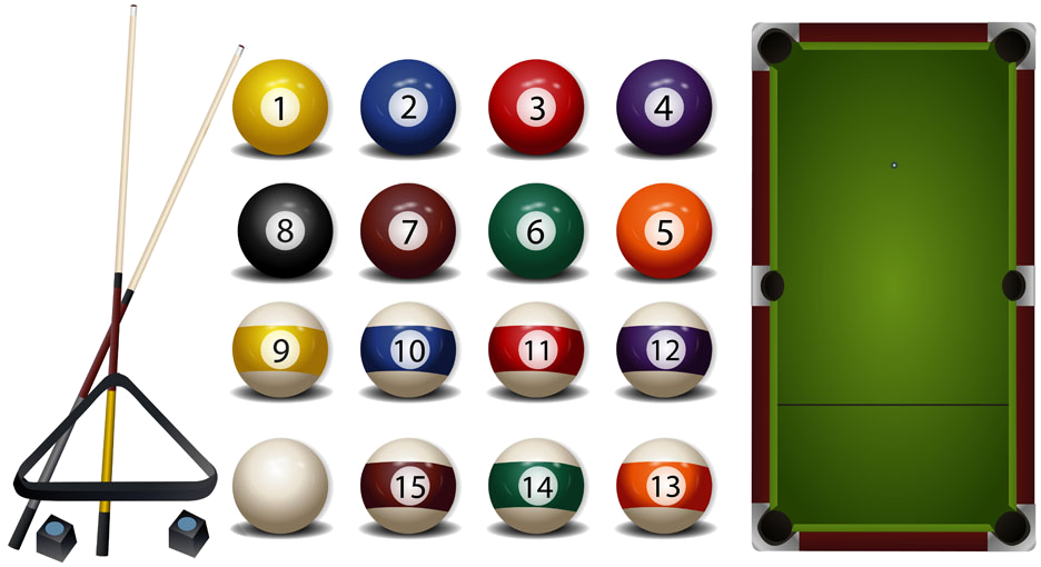 Clip Art Billiard Posters - Clip Art Billiard Posters (1000x534)