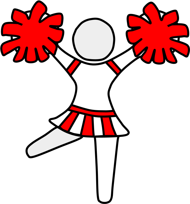 Cheerleader, Pom-poms - Cheerleader, Pom-poms (816x1056)