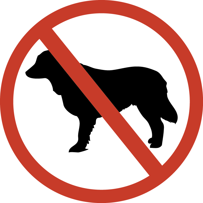 No Animals Will Be Permitted Except For Support Dogs, - No Animals Will Be Permitted Except For Support Dogs, (711x711)