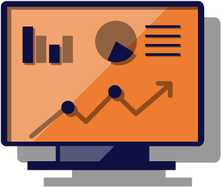 Illustration Of Finance Technology On A Desktop Monitor - Illustration Of Finance Technology On A Desktop Monitor (350x350)