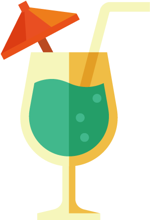 Cocktail Distilled Drink Clip Art Flat Cartoon - Cocktail Distilled Drink Clip Art Flat Cartoon (600x600)