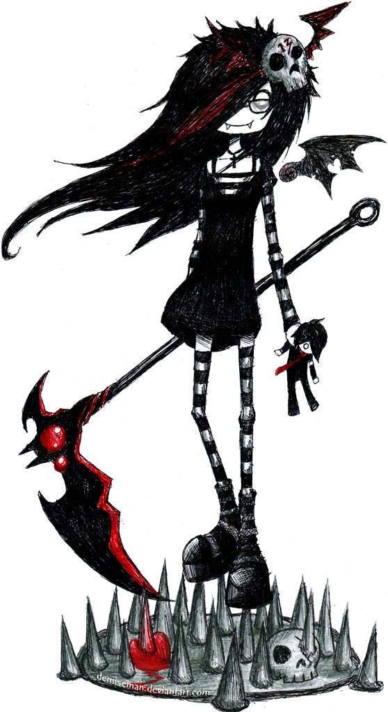 Clip Royalty Free Gothic Drawing Demon Vampire Demiseman - Clip Royalty Free Gothic Drawing Demon Vampire Demiseman (558x1023)