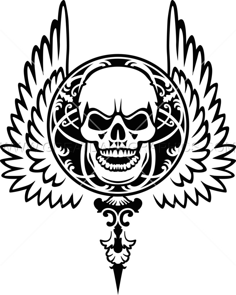 Gothic Skull Production Ready Artwork For T - Gothic Skull Production Ready Artwork For T (825x1030)