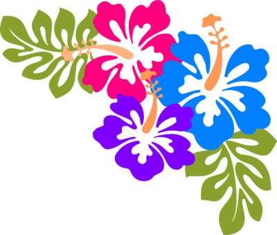 Hawaiian Luau Word Clipart Cl - Hawaiian Luau Word Clipart Cl (400x339)
