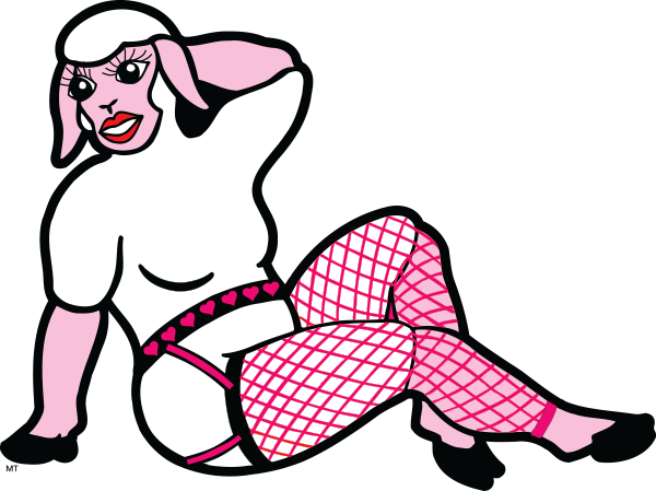 A Sexy Love Ewe Blow Up Sheep - A Sexy Love Ewe Blow Up Sheep (600x449)