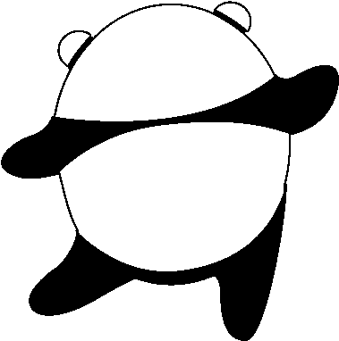 Panda Dancing Png - Panda Dancing Png (600x470)