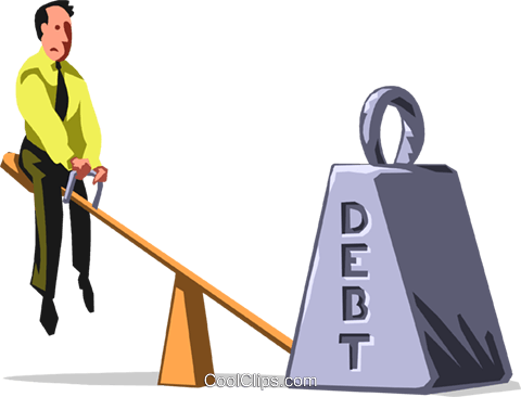 Businessman Crushed By Debt Royalty Free Vector Clip - Businessman Crushed By Debt Royalty Free Vector Clip (480x366)