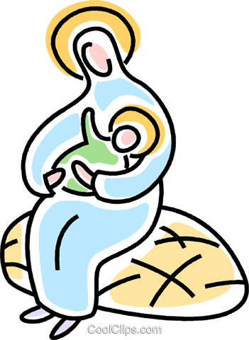 Nativity Scene Royalty Free Vector Clip Art Illustration - Nativity Scene Royalty Free Vector Clip Art Illustration (351x480)