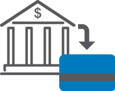 Bank With Card Icon - Bank With Card Icon (400x316)