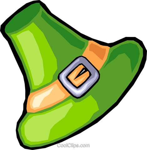 Patrick's Day Hat Royalty Free Vector Clip Art Illustration - Patrick's Day Hat Royalty Free Vector Clip Art Illustration (470x480)