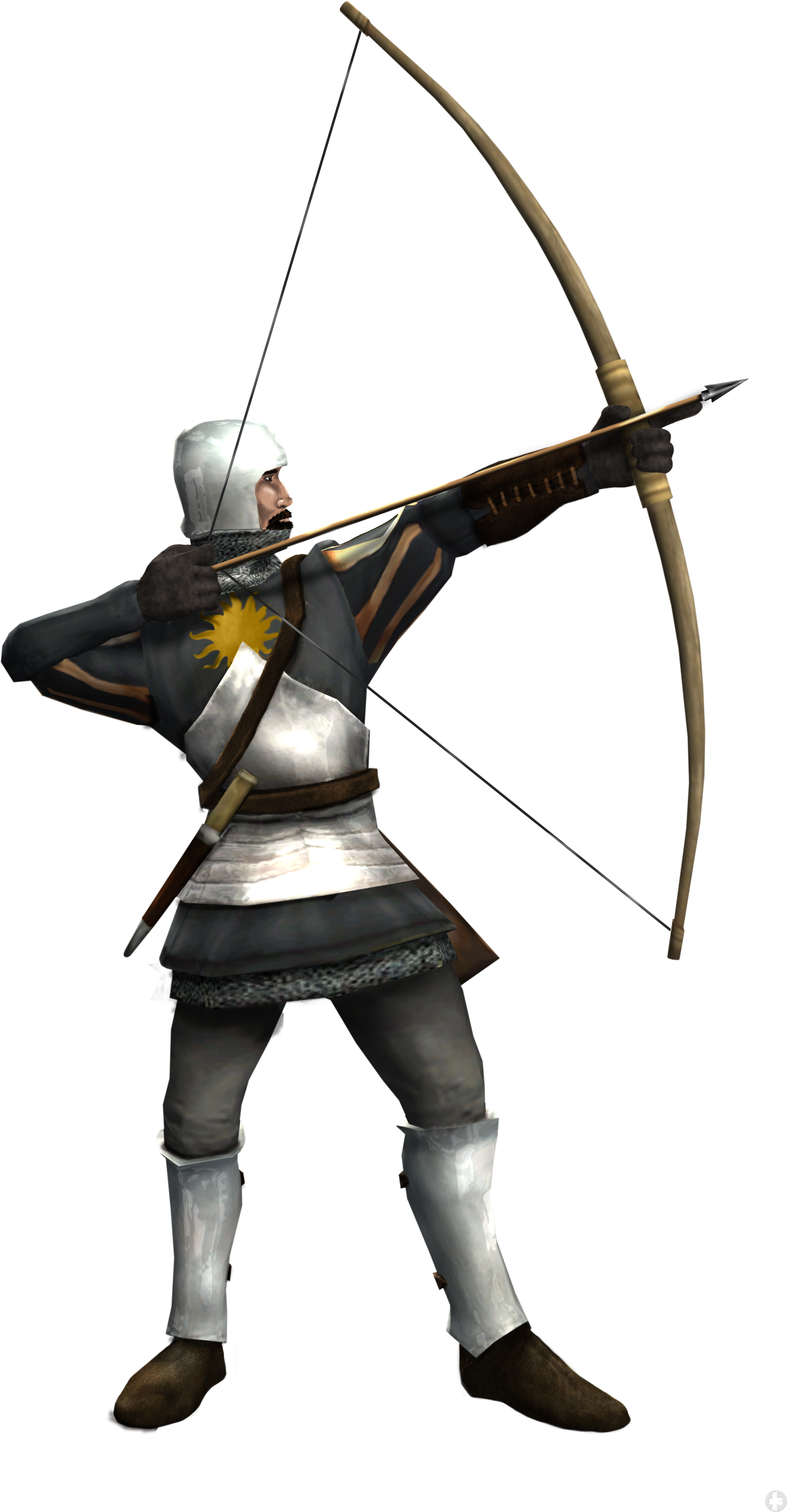 Archer Transparent Medieval - Archer Transparent Medieval (3402x6324)