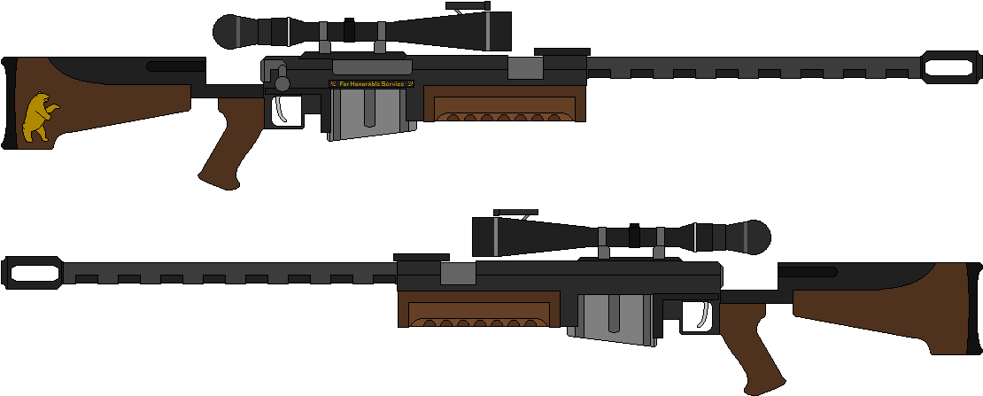 Clip Art Ncr Designated Anti-armour Rifle By Ultimaweapon13 - Clip Art Ncr Designated Anti-armour Rifle By Ultimaweapon13 (1120x460)