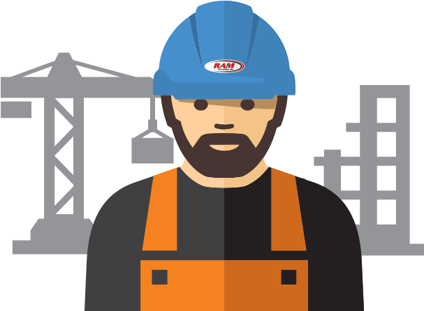 Ram Construction Worker - Ram Construction Worker (606x700)