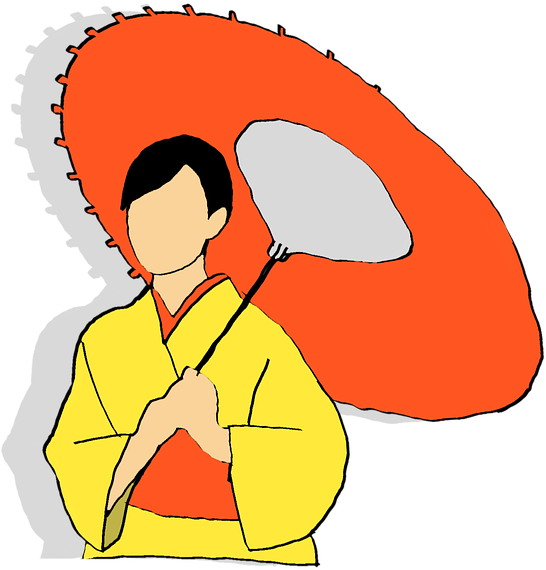 Kimono Clipart Japan Fan - Kimono Clipart Japan Fan (720x720)