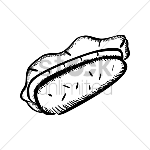 Hot Dog Drawing At Getdrawings - Hot Dog Drawing At Getdrawings (600x600)