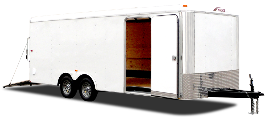 Enclosed Car Trailer - Enclosed Car Trailer (910x401)