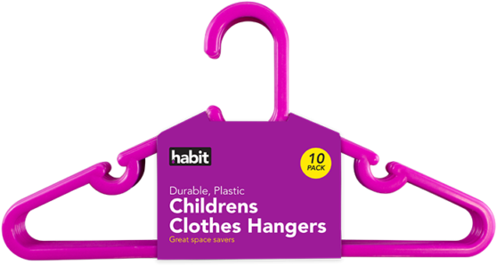 New Childrens 10 Pack Kids Coat Clothes Hangers Hanging - New Childrens 10 Pack Kids Coat Clothes Hangers Hanging (640x496)