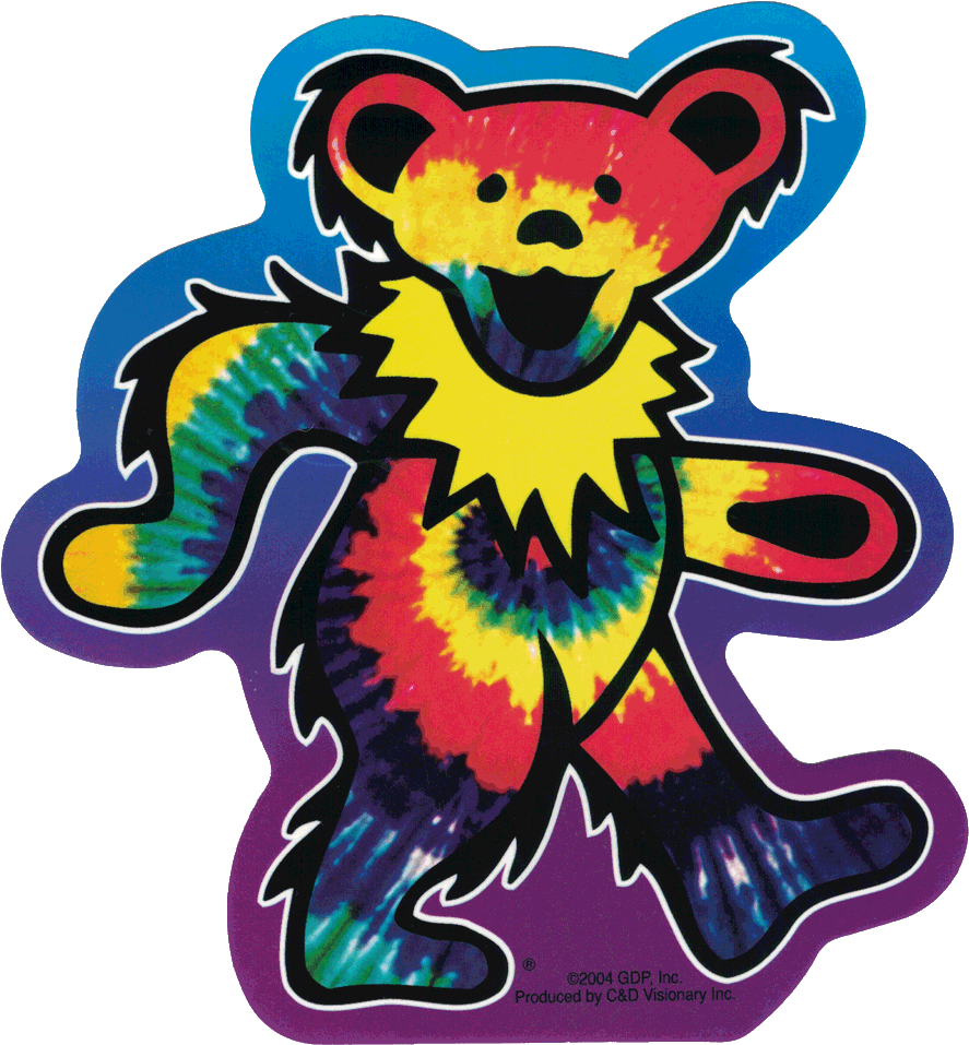 Grateful Dead Tie Dye Dancing Bear - Grateful Dead Tie Dye Dancing Bear (921x1000)