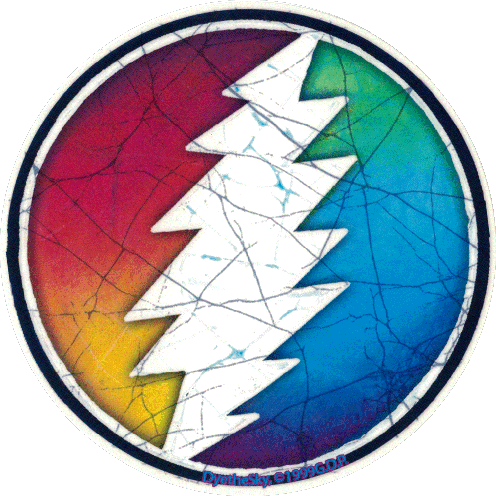Grateful Dead Rainbow Lightening Bolt - Grateful Dead Rainbow Lightening Bolt (1000x1000)